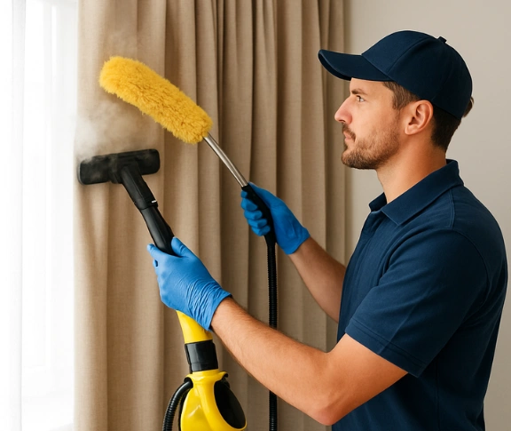 Trusted curtain steam cleaning technician Matty Curtain Cleaning rosehill-nsw QLD