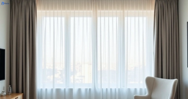 Freshly steam cleaned curtains in rosehill-nsw QLD