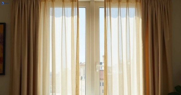 Dusty and dull curtains in rosehill-nsw before steam cleaning